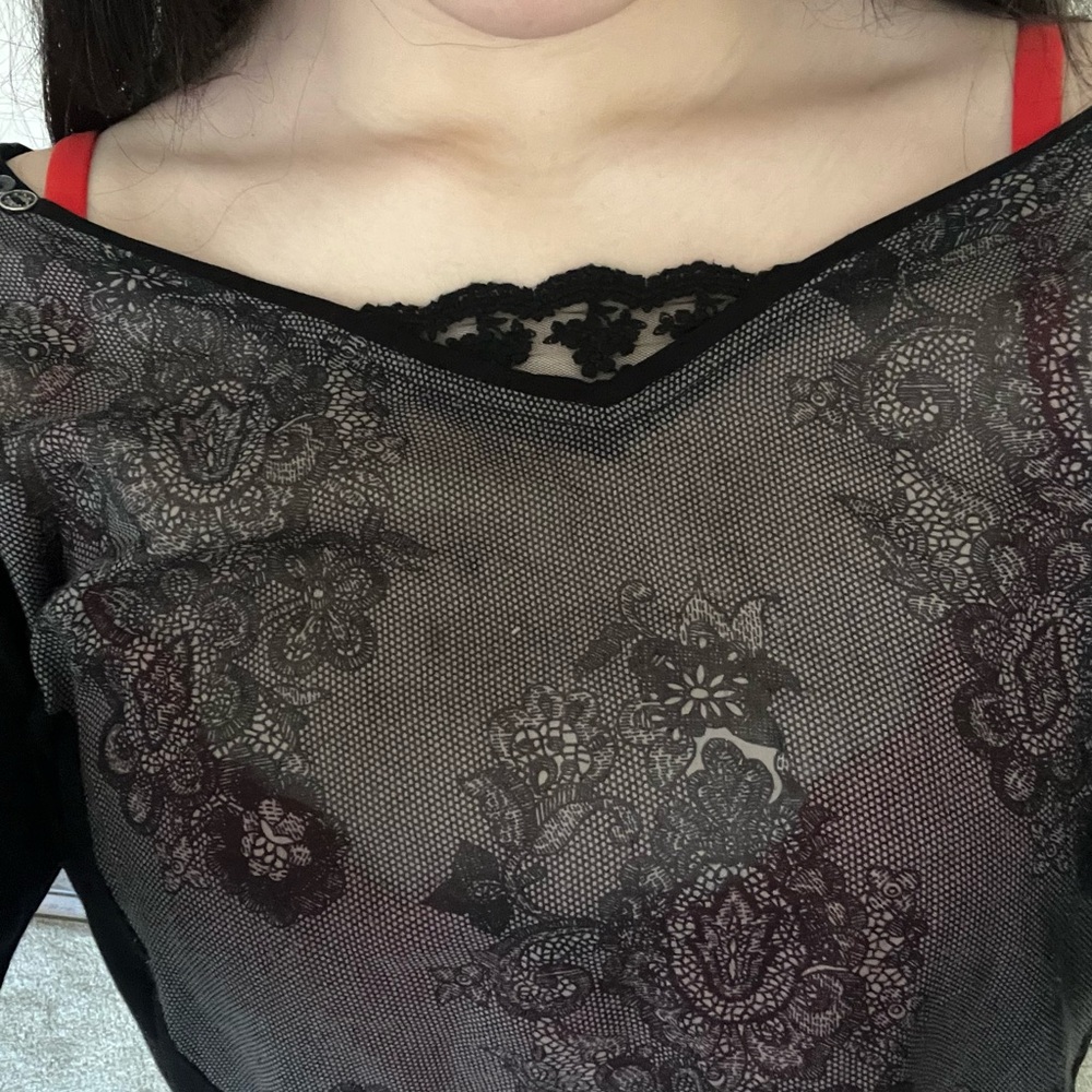 Black Lace Top